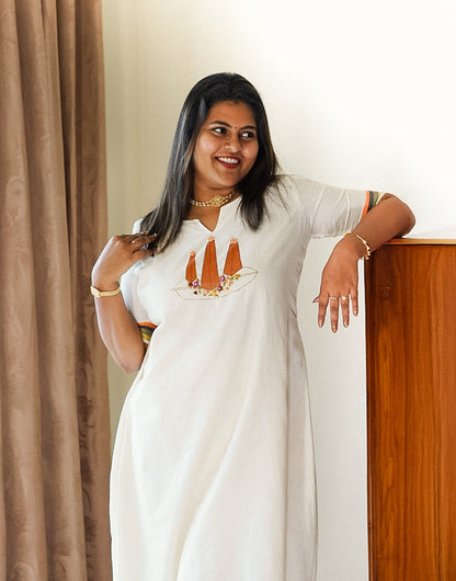 Onathappan Hand Embroidered Dress image 2