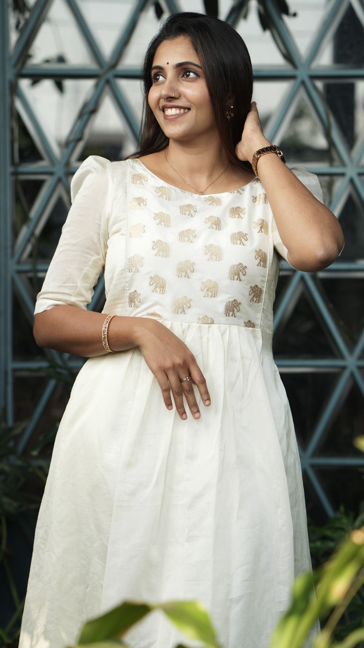 Chanderi silk kurta image 0