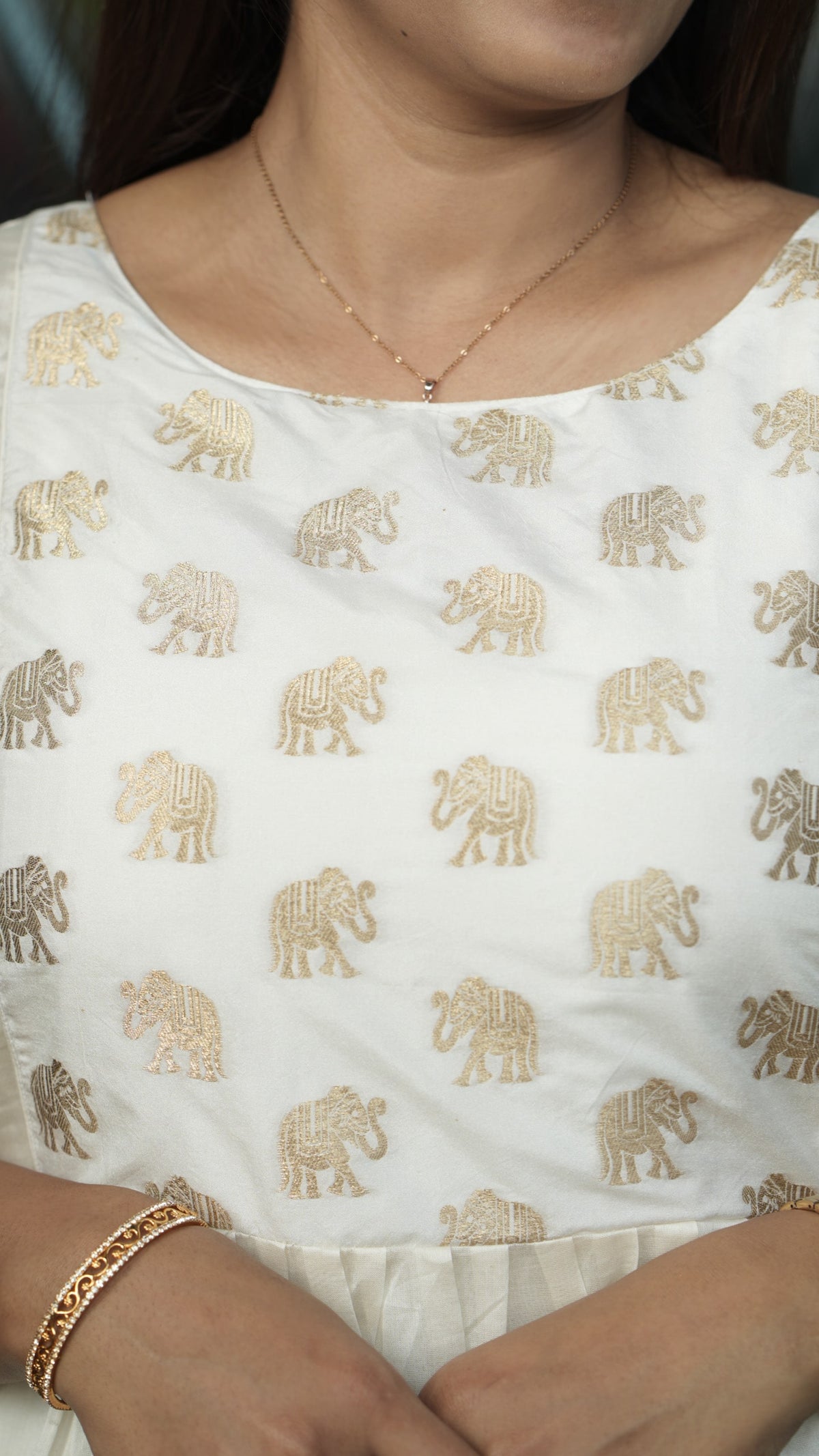 Chanderi silk kurta