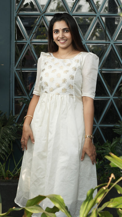 Chanderi silk kurta