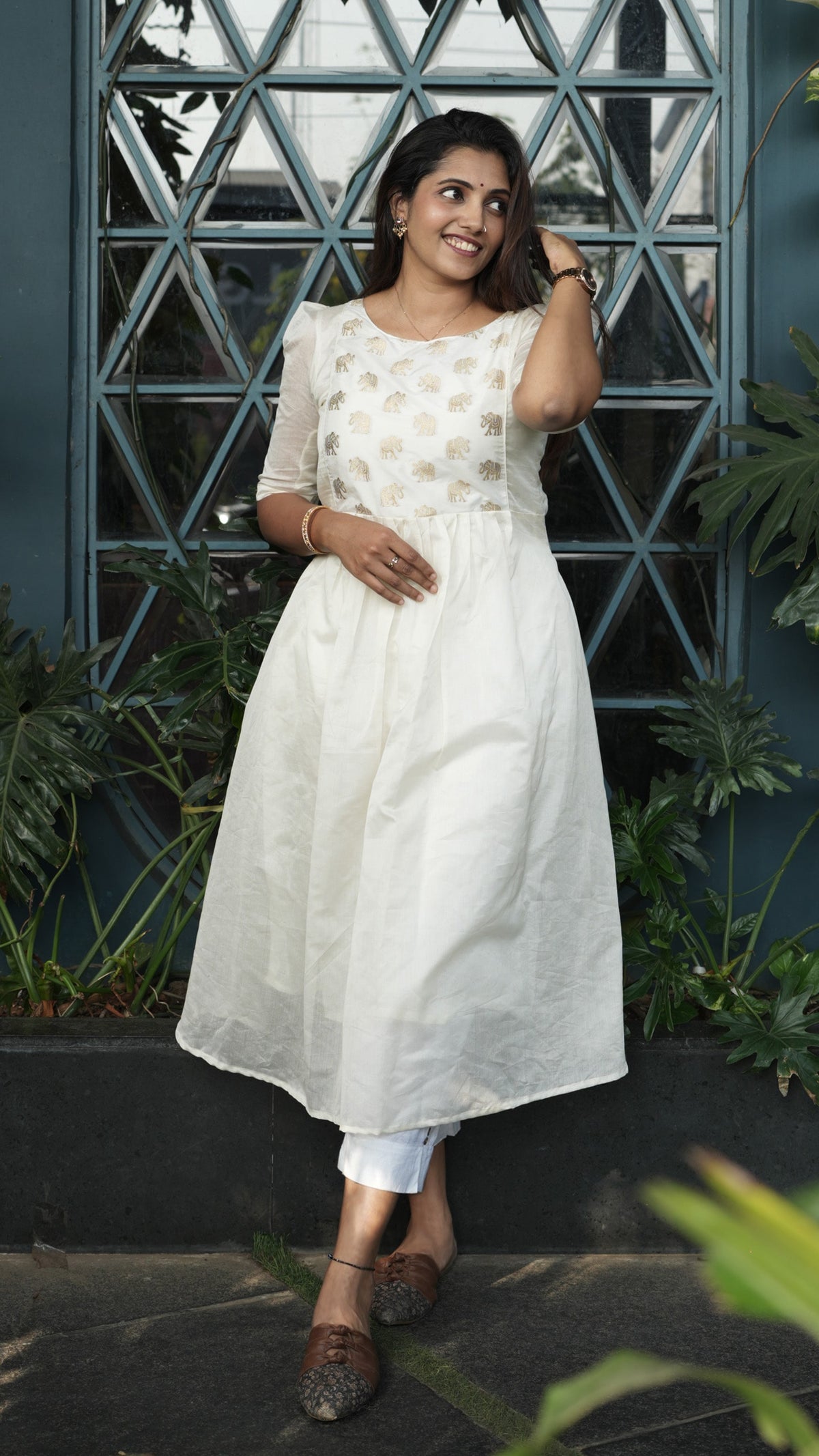 Chanderi silk kurta