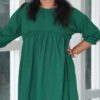 emerald-green-casual-dress