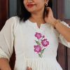hand-painted-cotton-kurti-with-floral-design