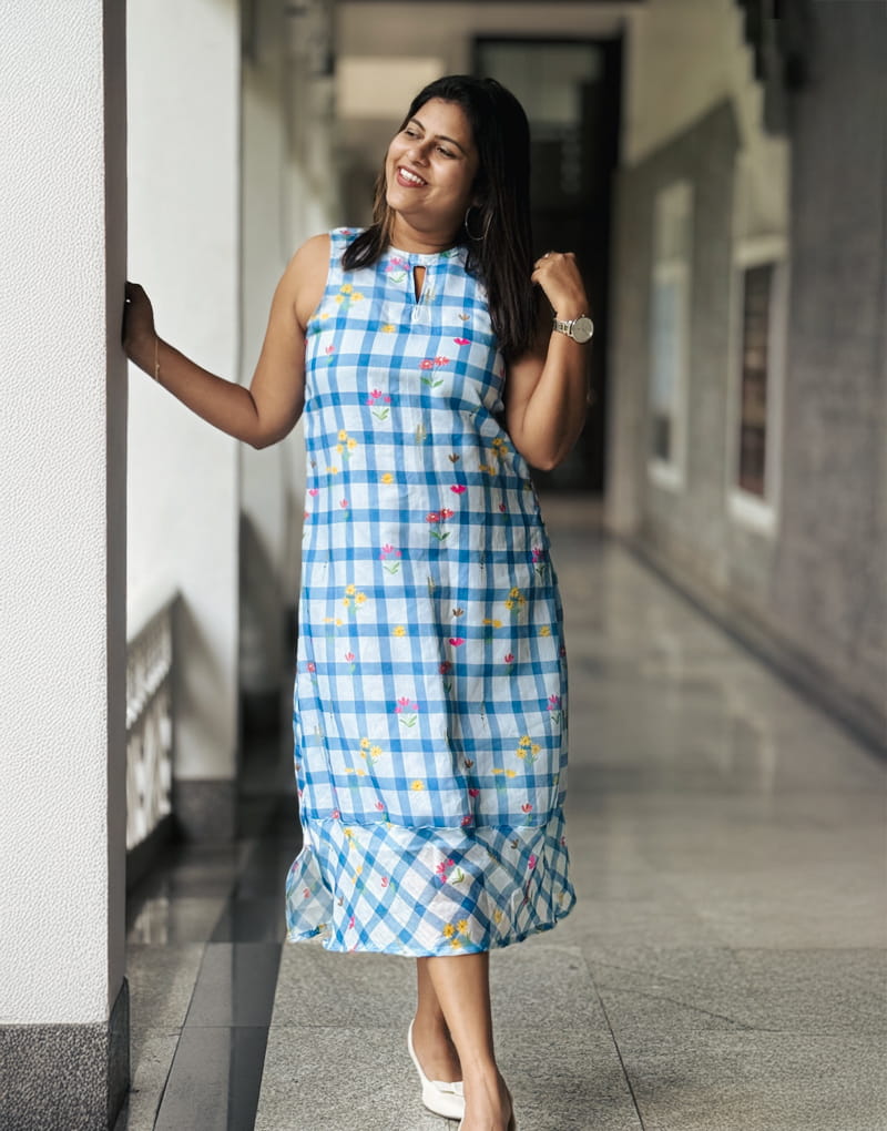 sky-blue-checks-dress