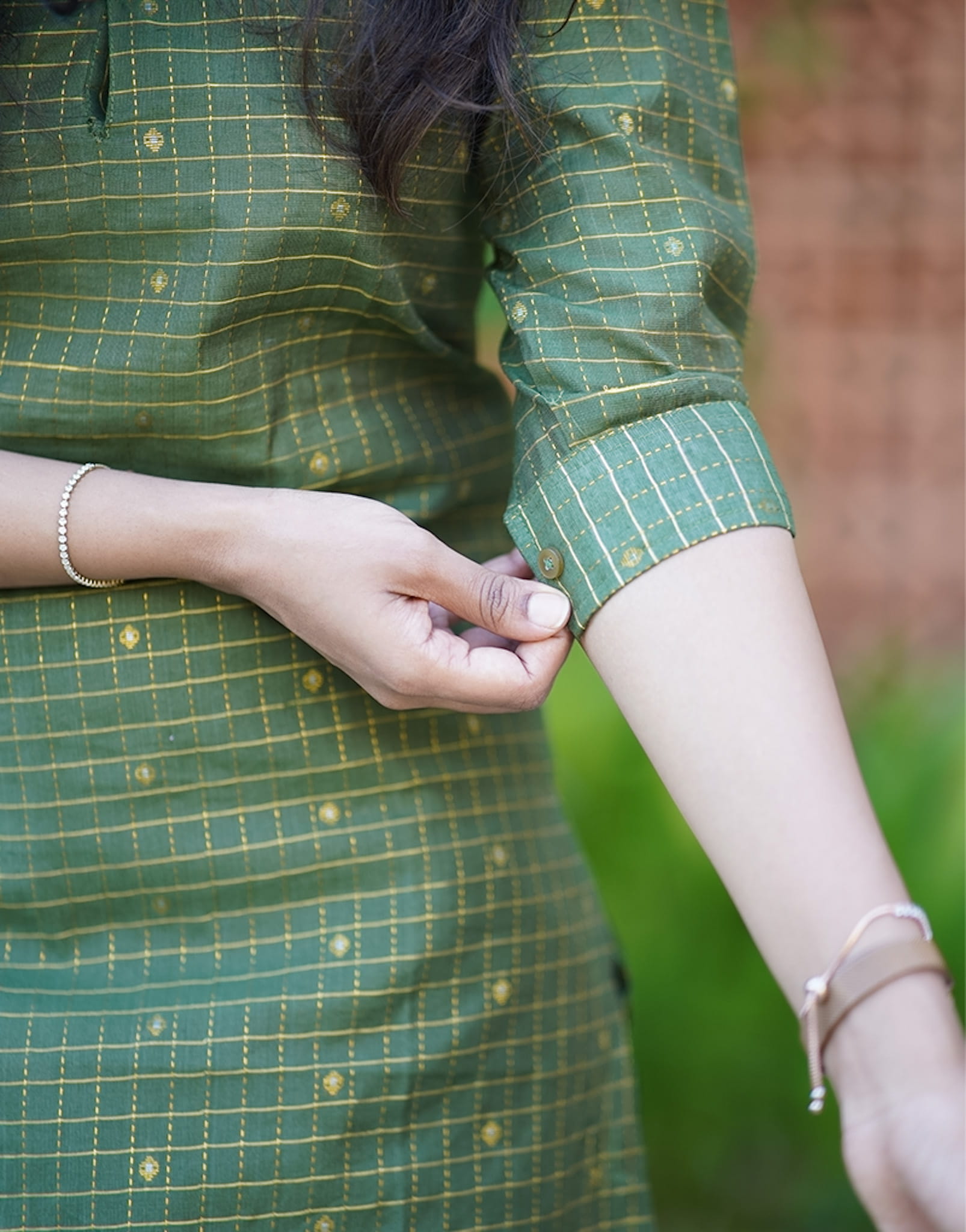 green-cotton-silk-coord-set