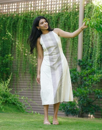 jamdhani-panel-halter-neck-dress