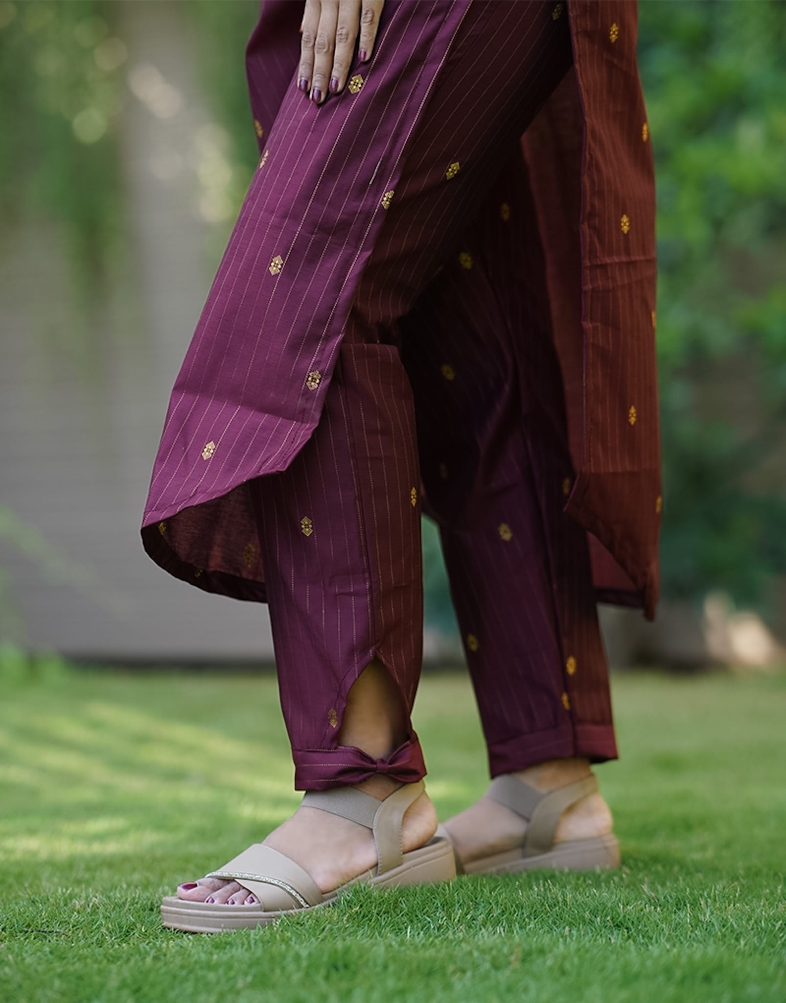 marron-cotton-silk-coord-set